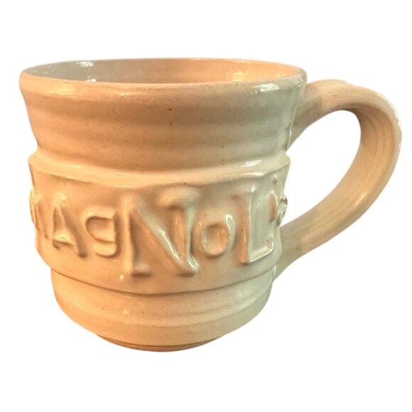Magnolia Market Stoneware Coffee Mug 3.5" T, Handmade Waco Texas Ribbed Ceramic - Picture 1 of 7